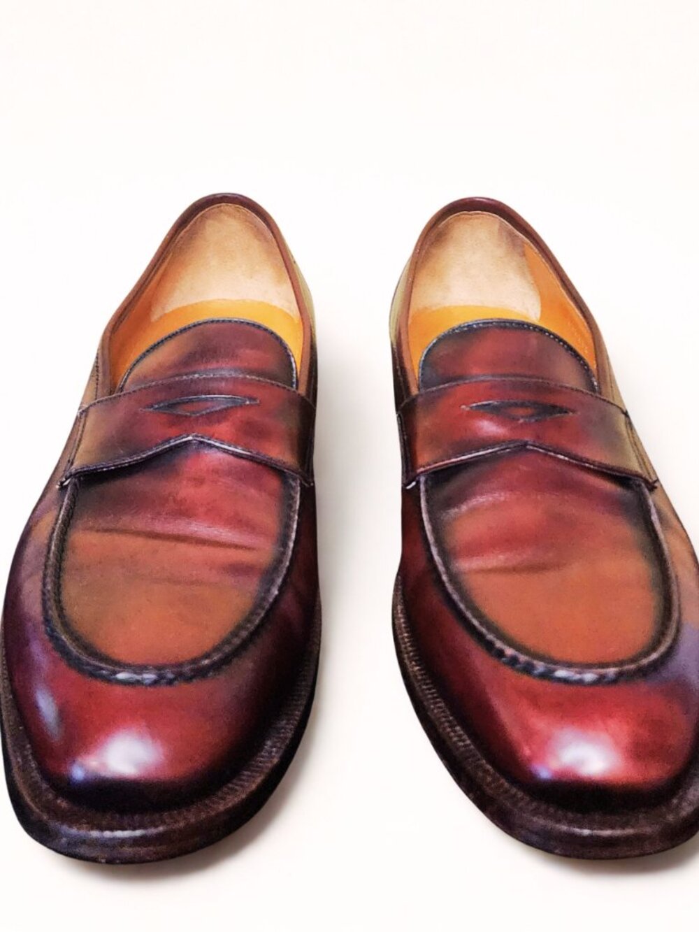 Moreschi burgundy slip-on